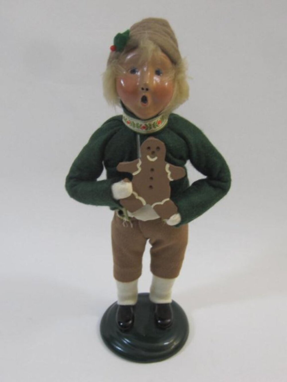 Byers Choice Children of the World Germany Boy with Gingerbread Man Caroler 1993